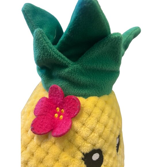 Fiesta Pineapple Plush Toy Anthropomorphic Smiling Pink Flower Hawaii Summer 14" - Picture 3 of 5